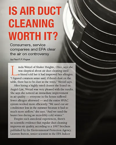 Is Duct Cleaning Worth It?